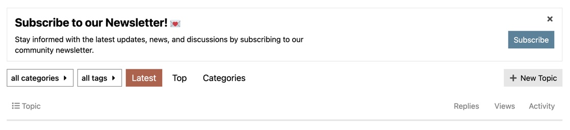 Newsletter Integration