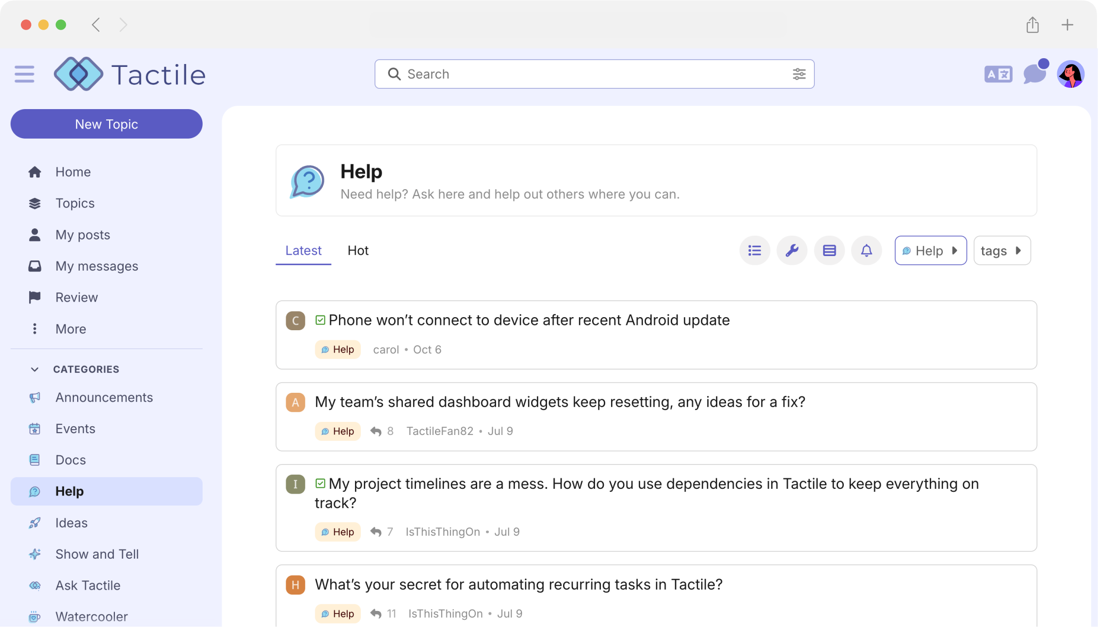Support community preview